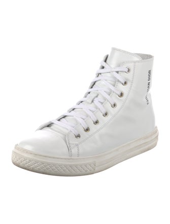 Christian Dior Kids Leather High Top Sneaker