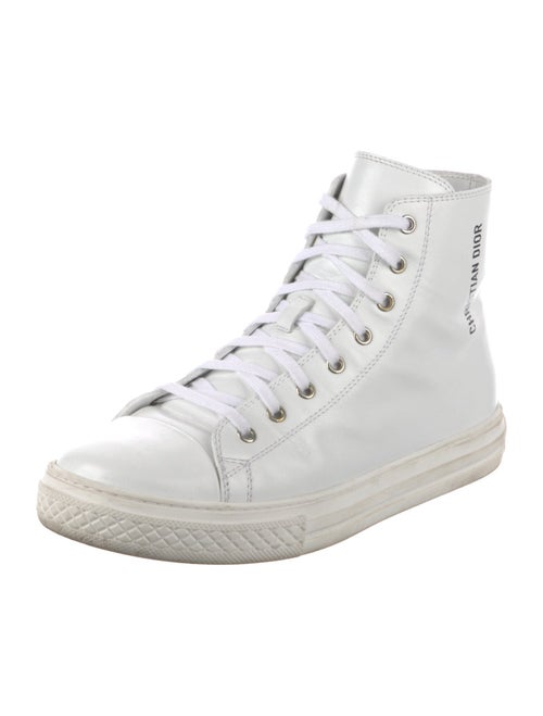 Christian Dior Kids Leather High Top Sneaker