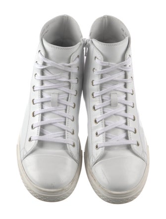 Christian Dior Kids Leather High Top Sneaker
