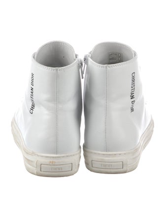 Christian Dior Kids Leather High Top Sneaker