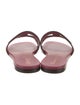 Christian Dior Leather Cutout Accent Slides