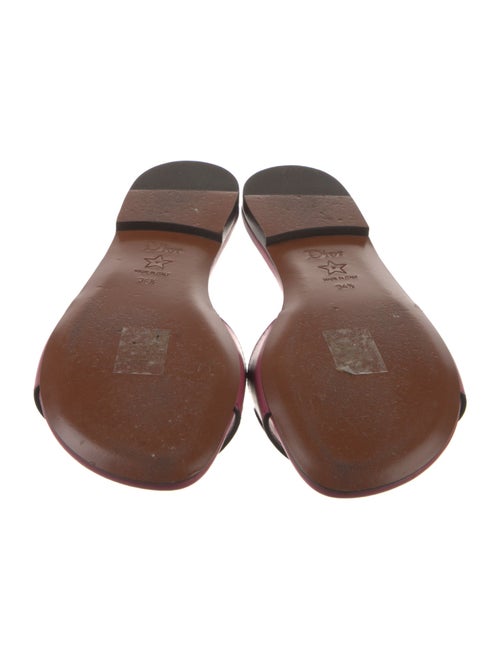 Christian Dior Leather Cutout Accent Slides