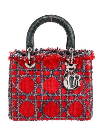 Christian Dior Handle Bags Cannage Lady Medium