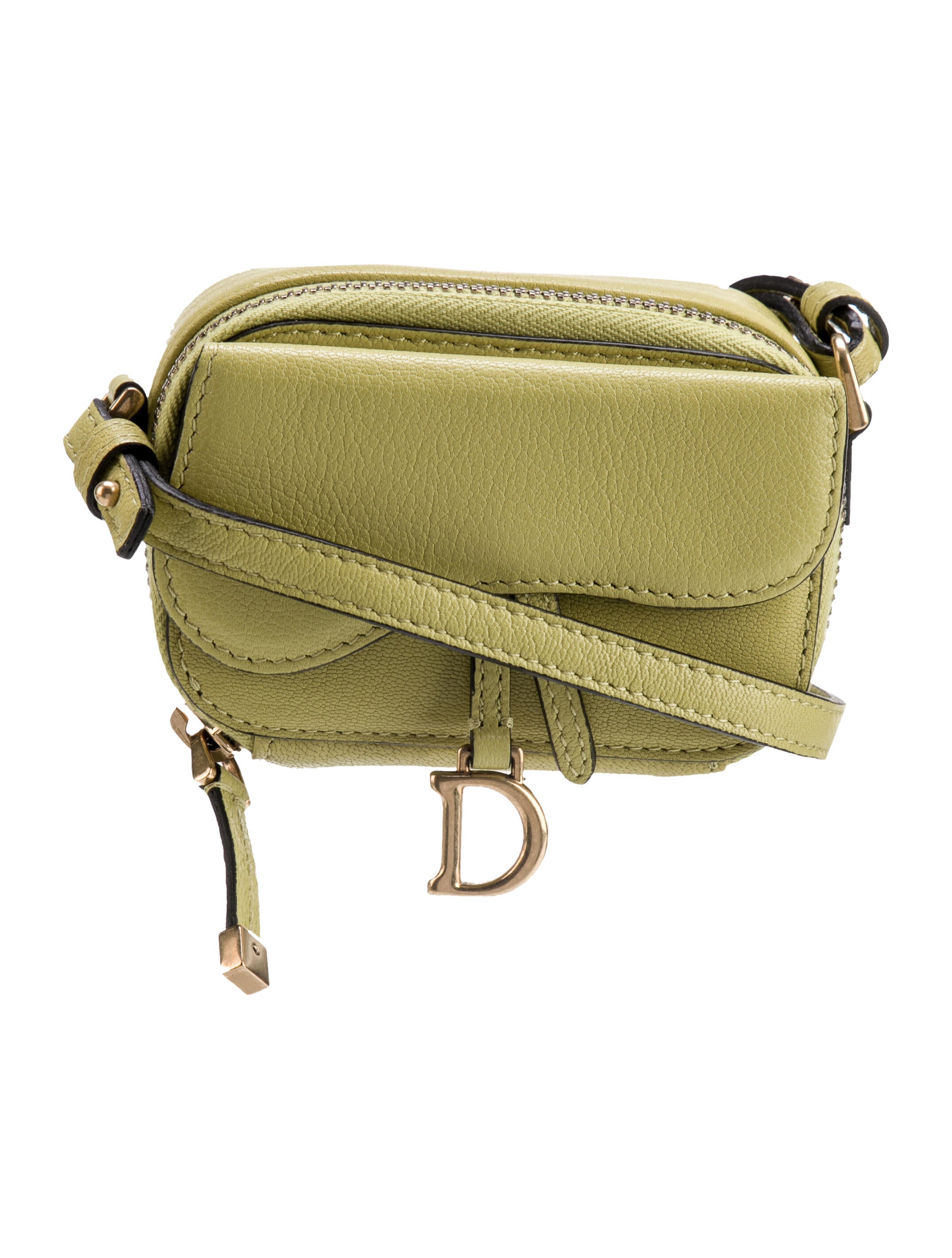 Christian Dior Leather Saddle Nano