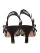 Christian Dior Mesh Graphic Print Slingback Pumps