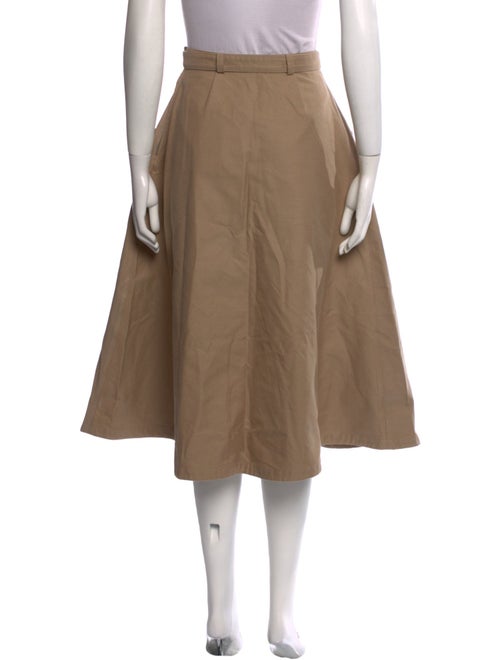 Christian Dior Pleated Accents Midi Length Skirt