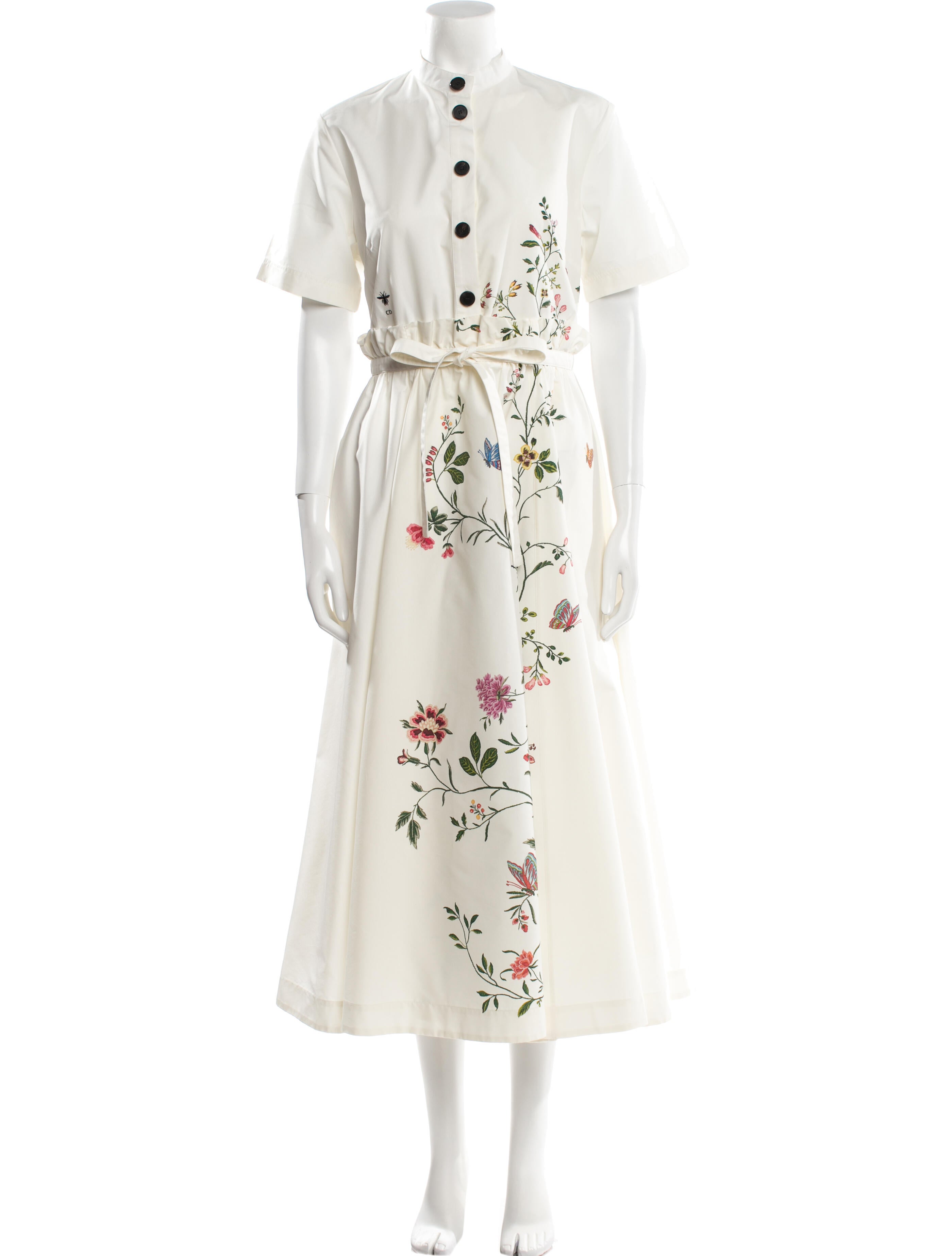Christian Dior Floral Print Long Dress