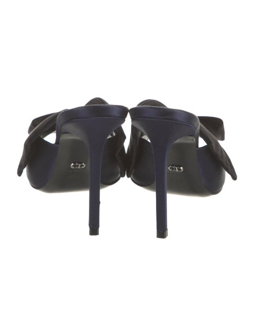 Christian Dior Satin Bow Accents Slides