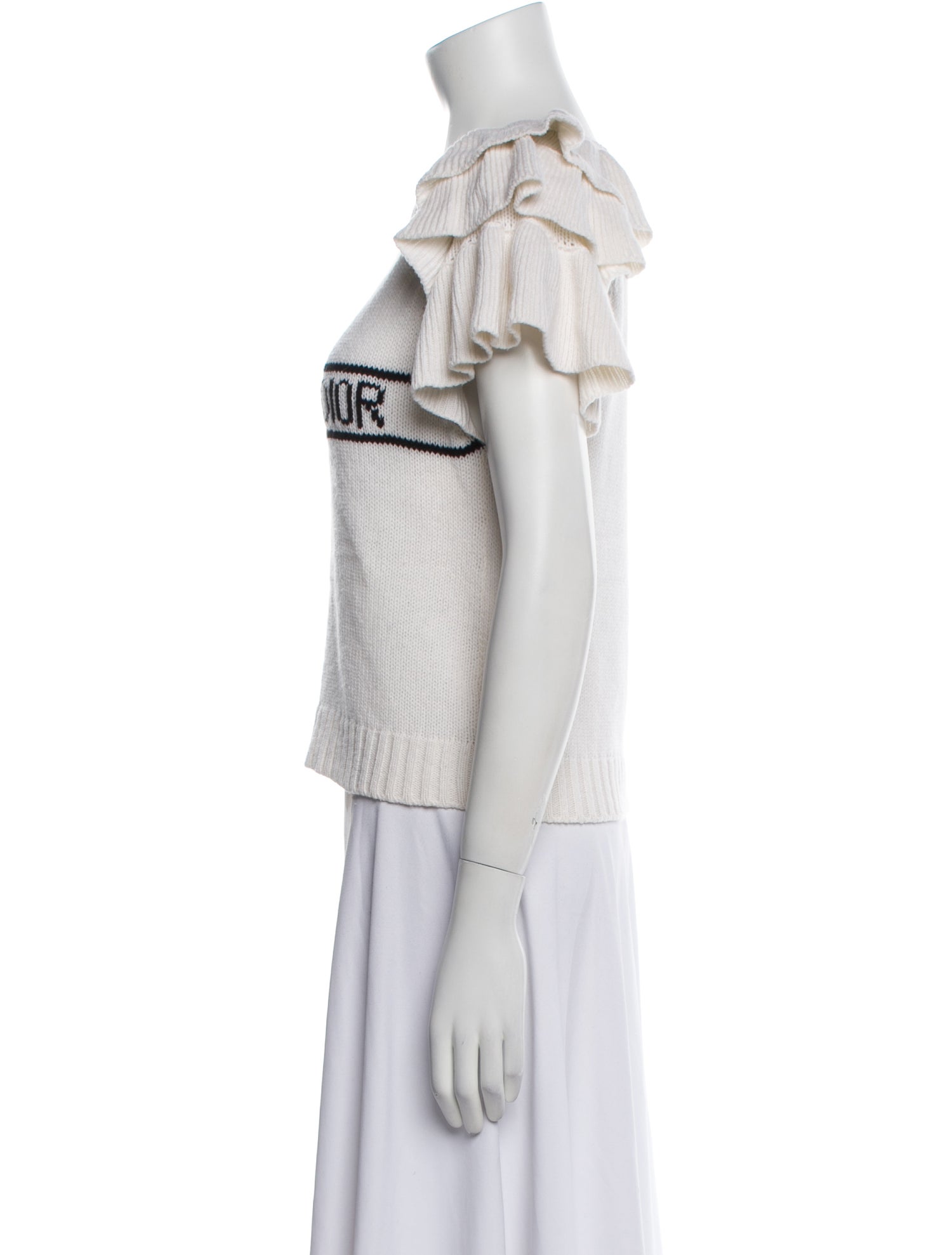 Christian Dior Cashmere Graphic Print Sweater