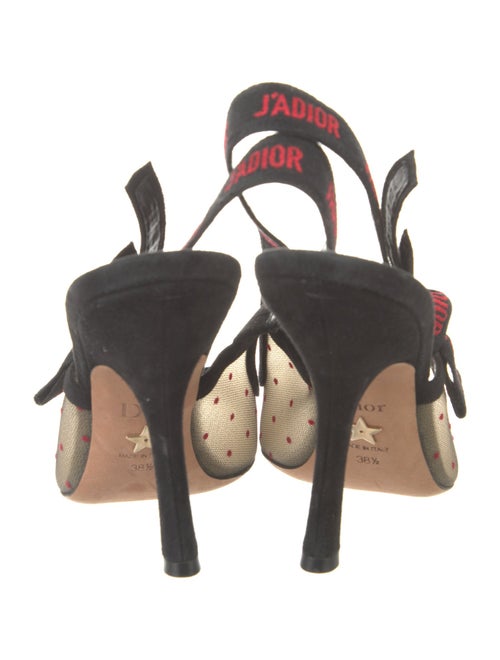 Christian Dior Mesh Printed Slingback Pumps