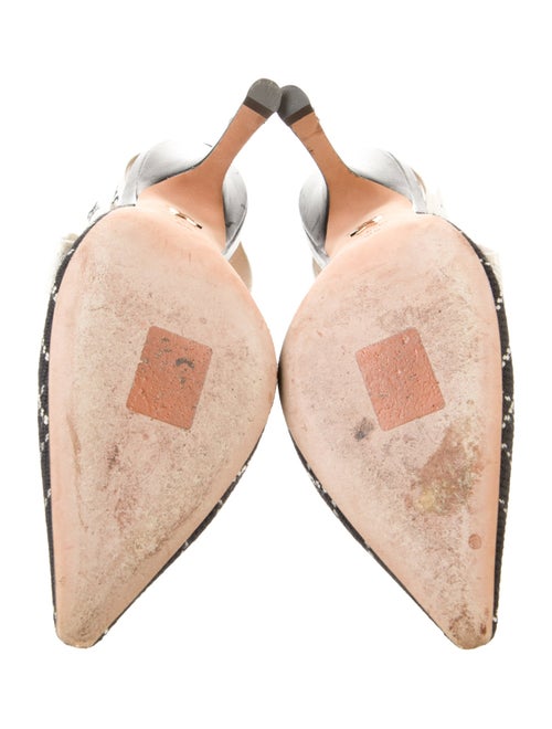 Christian Dior Canvas Printed Slingback Pumps