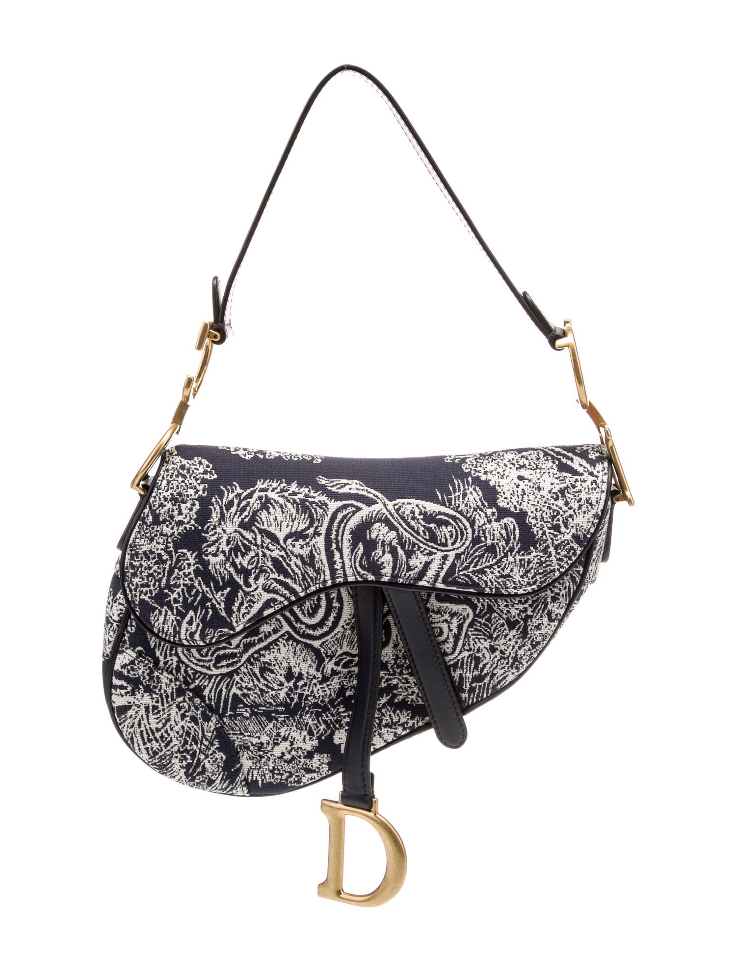 Christian Dior Canvas Saddle