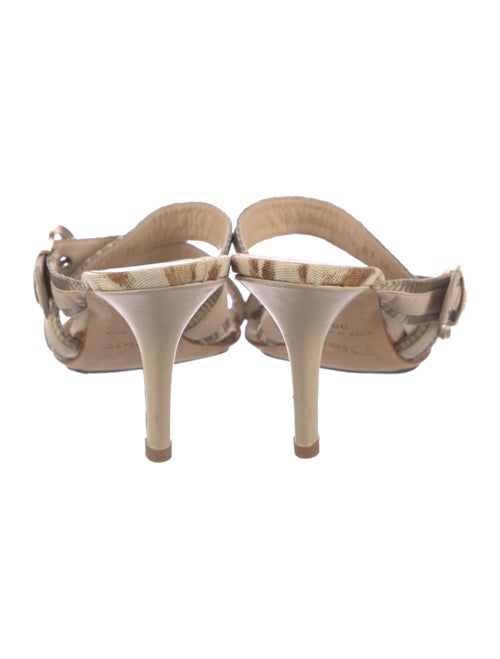 Christian Dior Canvas Printed Slides