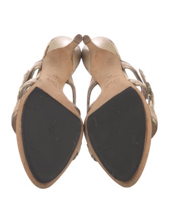 Christian Dior Canvas Printed Slides