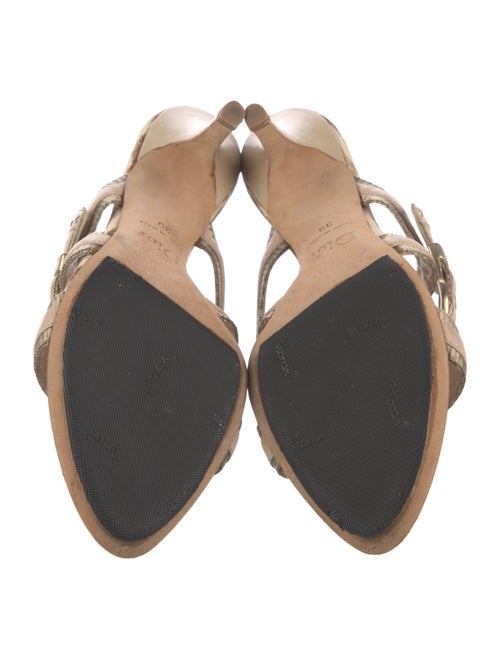 Christian Dior Canvas Printed Slides