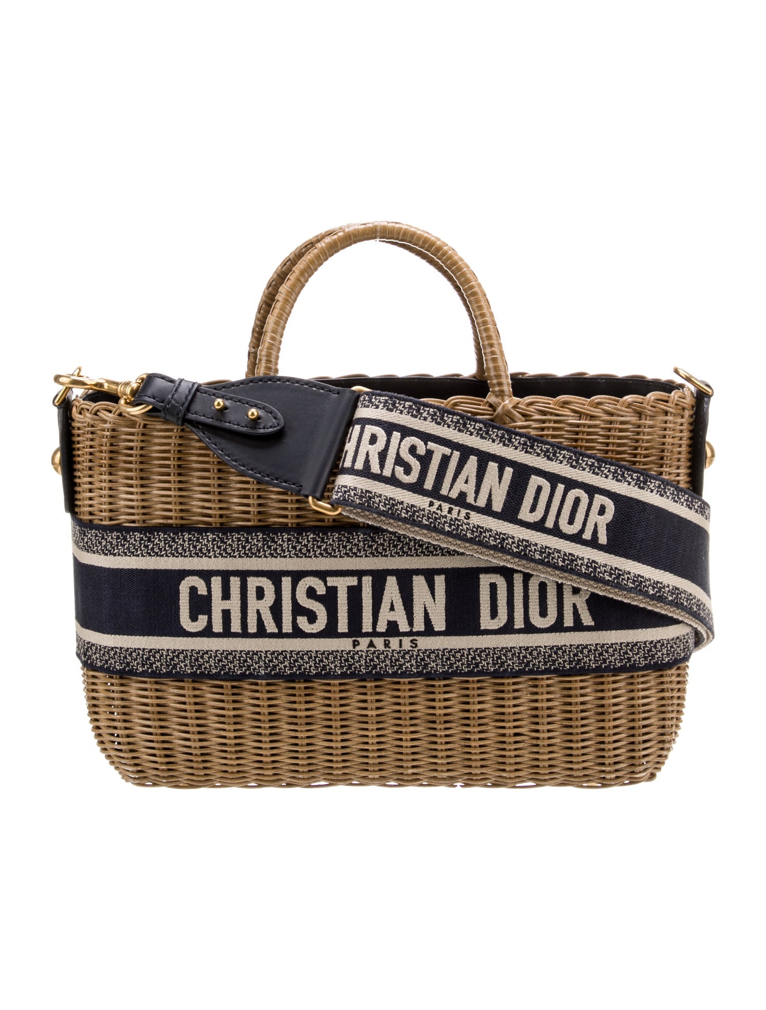 Christian Dior Oblique Jacquard Top Handle Bag w/ Tags