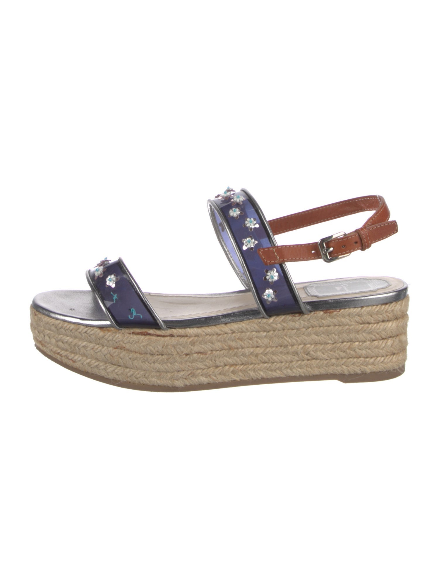 Christian Dior PVC Braided Accents Espadrilles