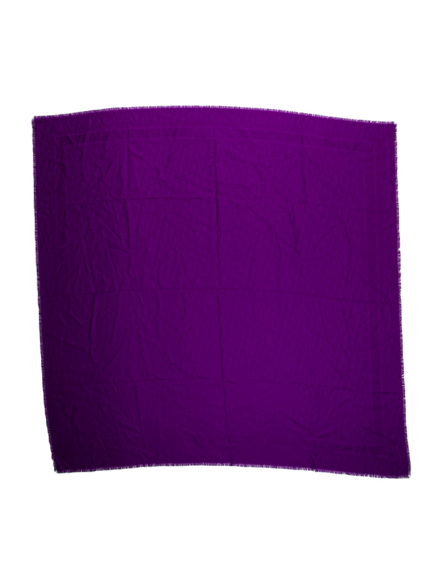 Christian Dior Wool Oblique Jacquard Scarf