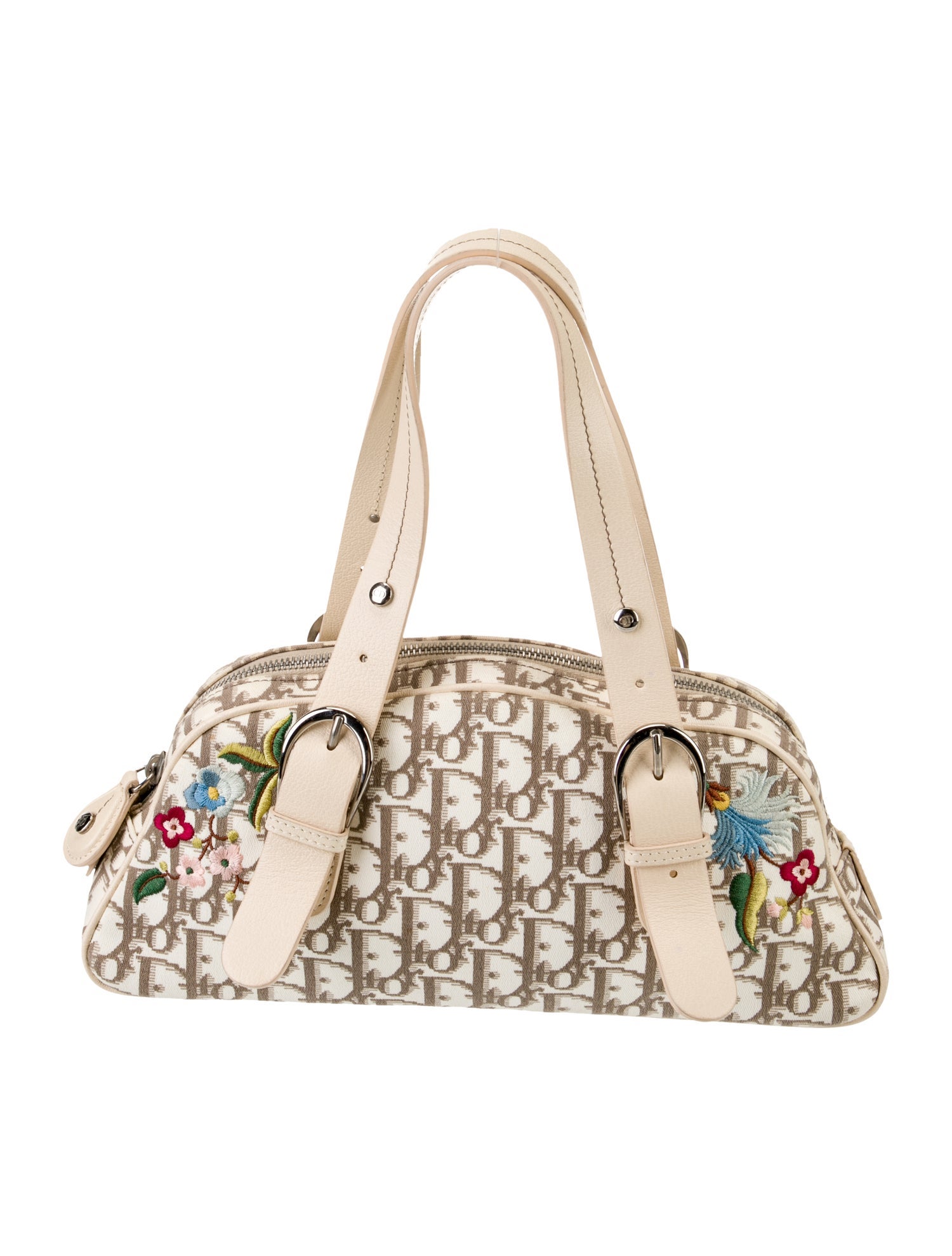 KMRii Studded Embossed Leather Shoulder Bag - Black Shoulder