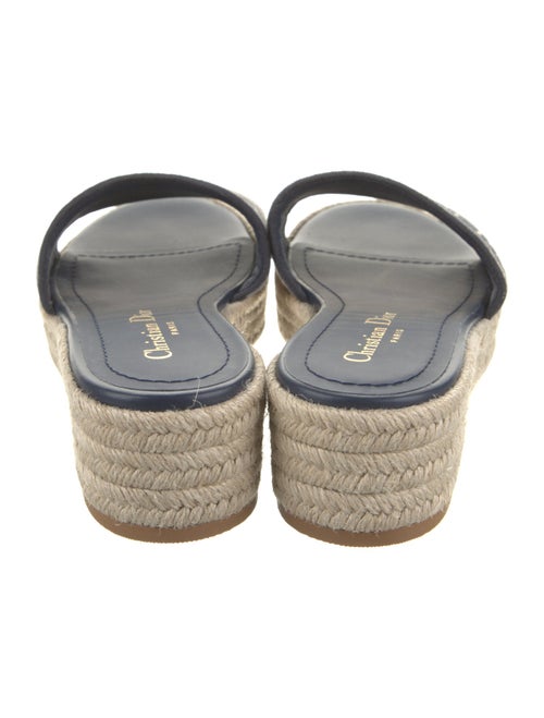 Christian Dior Raffia Printed Espadrilles