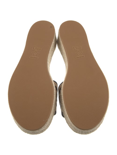 Christian Dior Raffia Printed Espadrilles
