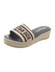 Christian Dior Raffia Printed Espadrilles