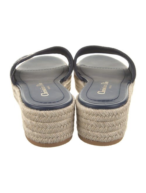 Christian Dior Raffia Printed Espadrilles