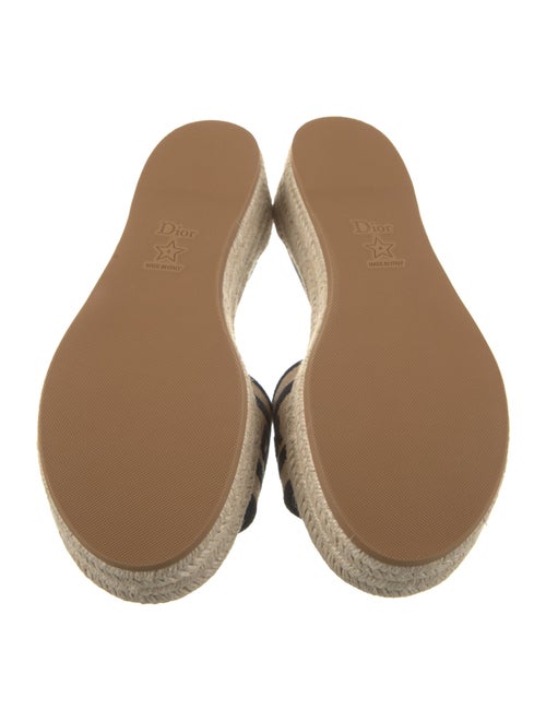 Christian Dior Raffia Printed Espadrilles