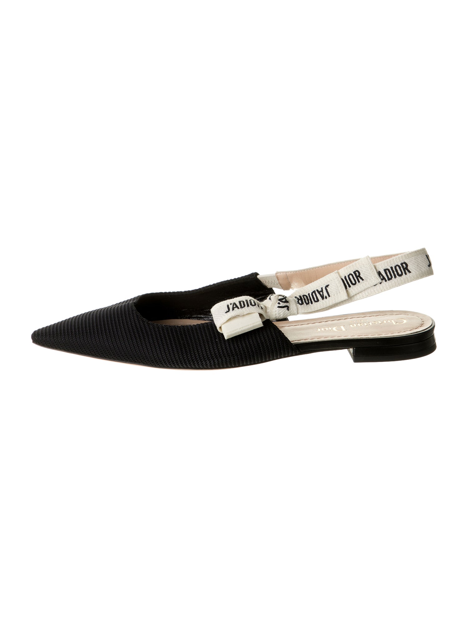 Christian Dior Graphic Print Slingback Flats