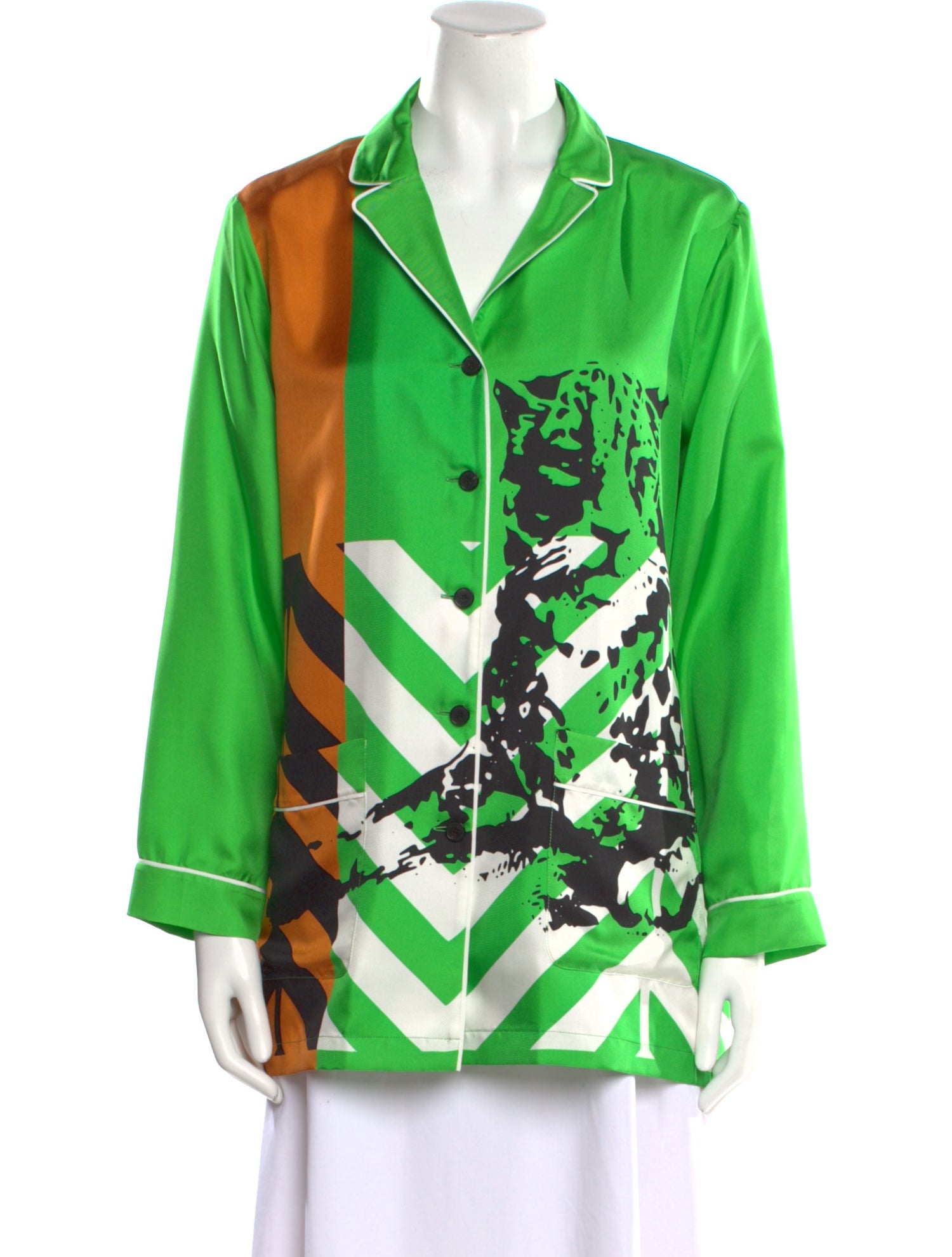 Christian Dior Silk Printed Tunic w/ Tags