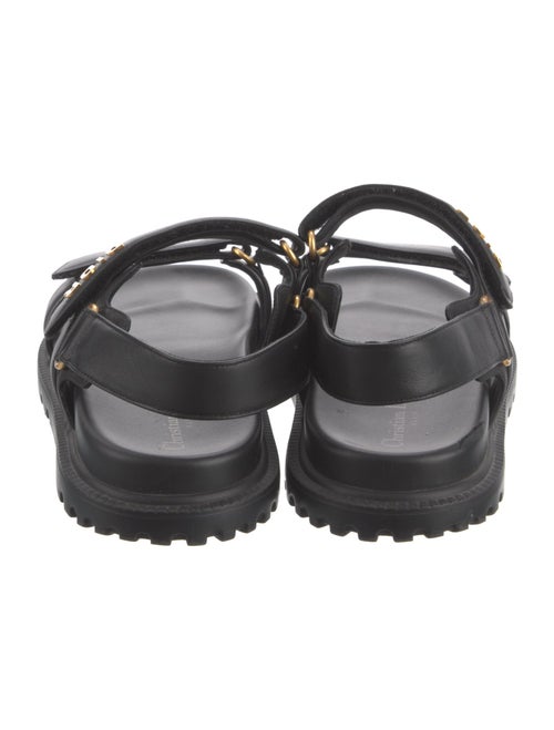 Christian Dior Signature Logo Leather Slides