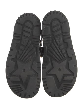 Christian Dior Signature Logo Leather Slides