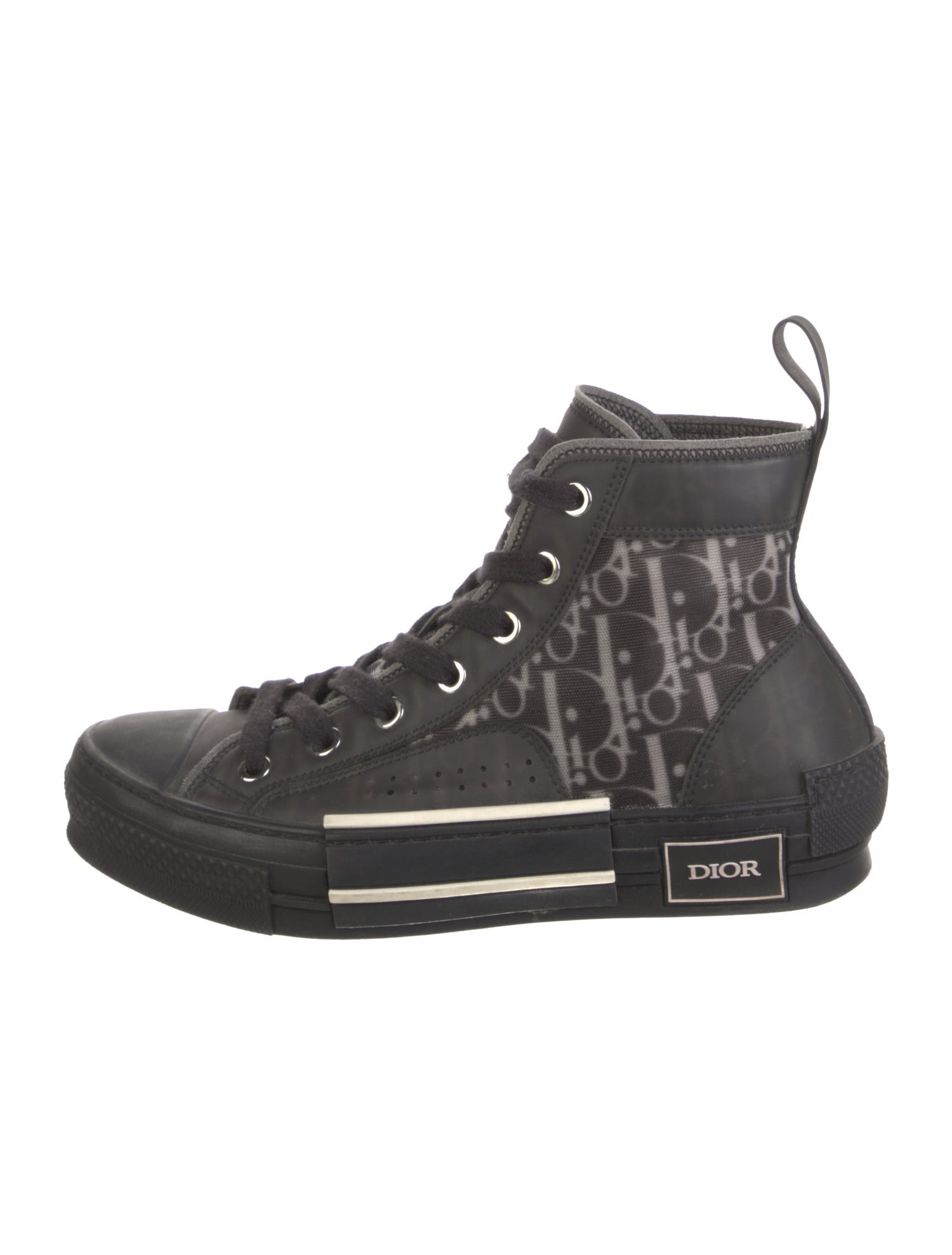Christian Dior Diorissimo Pattern Canvas Wedge Sneakers