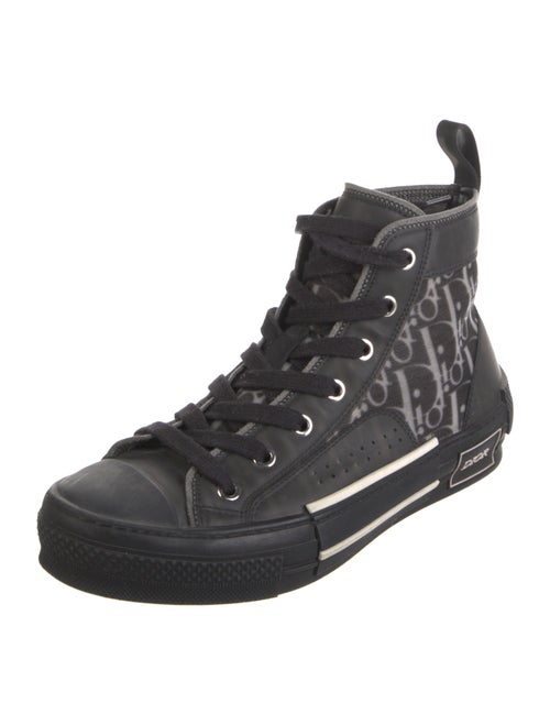 Christian Dior Diorissimo Pattern Canvas Wedge Sneakers