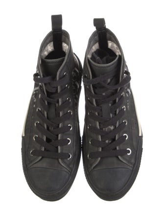 Christian Dior Diorissimo Pattern Canvas Wedge Sneakers