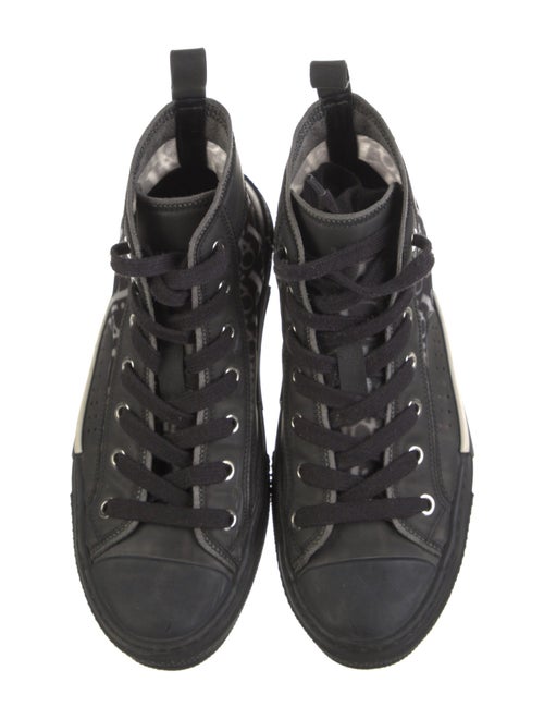 Christian Dior Diorissimo Pattern Canvas Wedge Sneakers