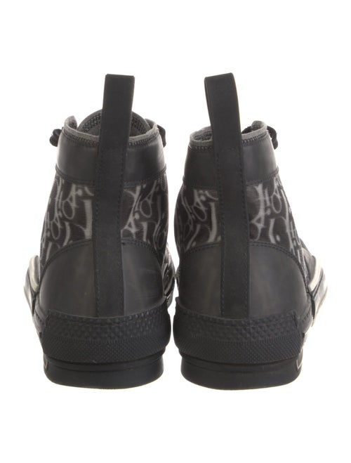 Christian Dior Diorissimo Pattern Canvas Wedge Sneakers