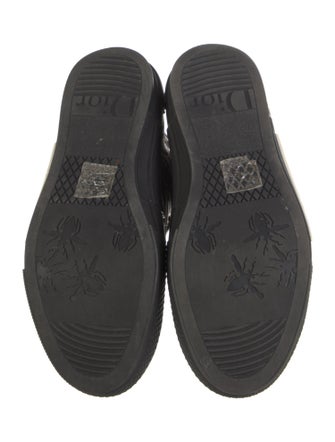 Christian Dior Diorissimo Pattern Canvas Wedge Sneakers