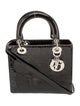 Christian Dior Patent Leather Top Handle Bag