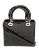 Christian Dior Patent Leather Top Handle Bag