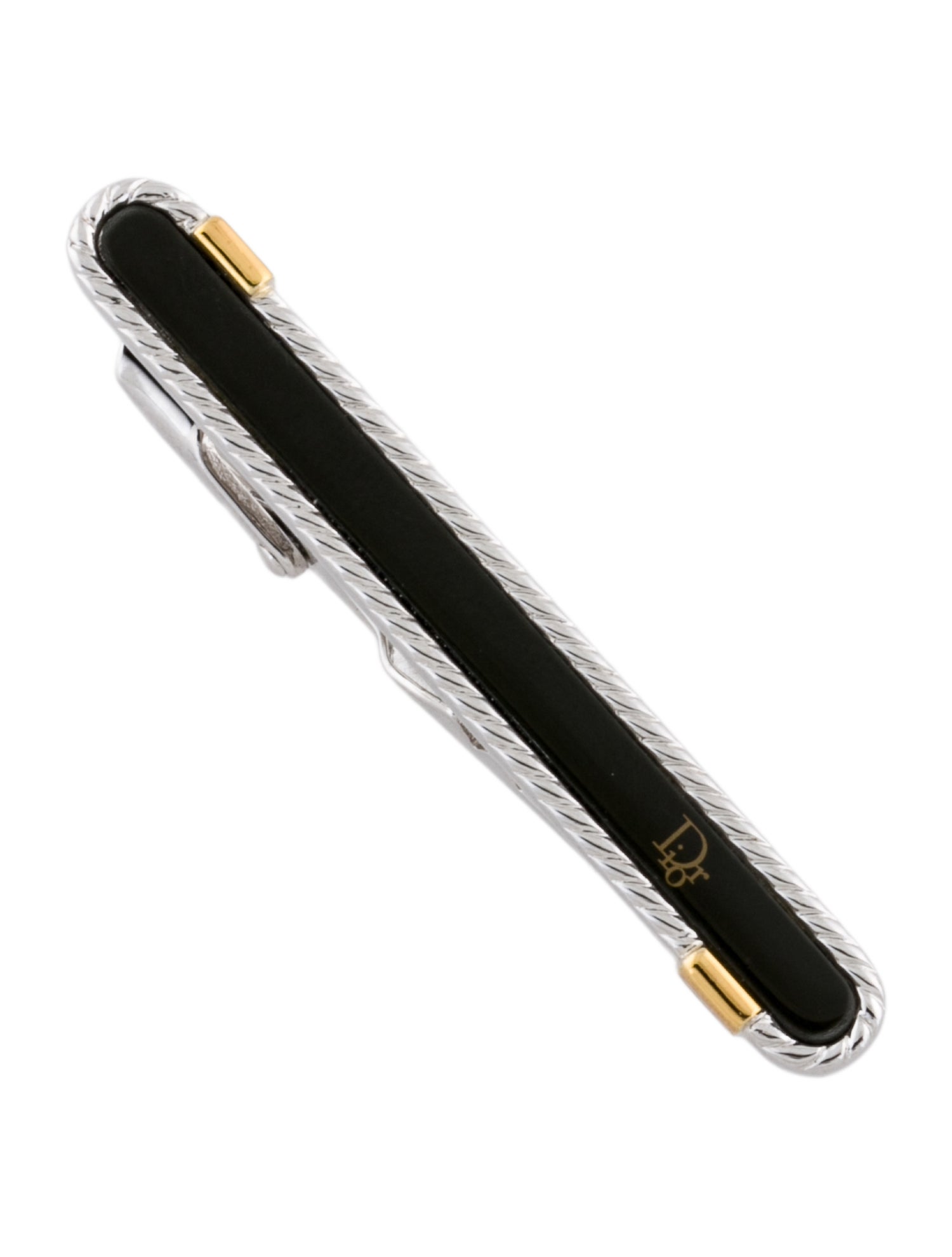 Christian Dior Vintage Enamel Dior Tie Clip