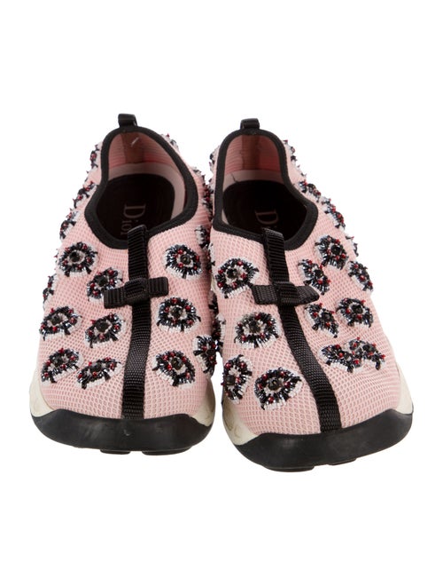 Christian Dior Mesh Floral Print Sneakers