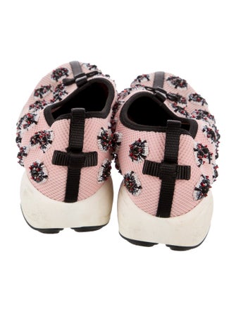 Christian Dior Mesh Floral Print Sneakers