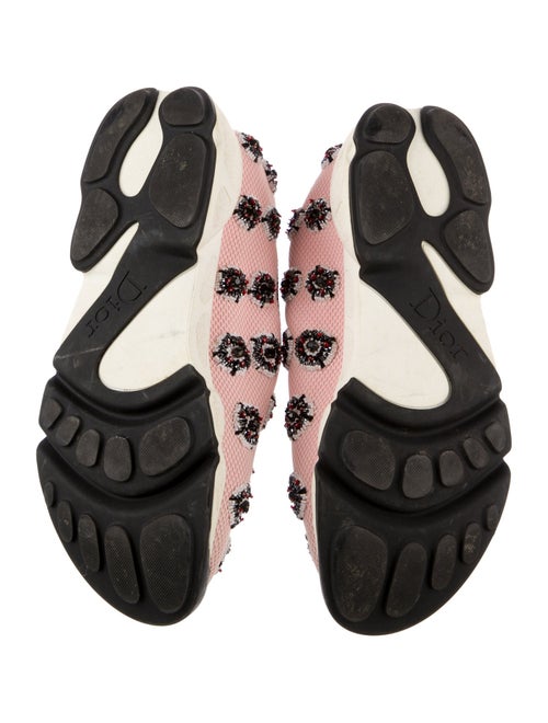 Christian Dior Mesh Floral Print Sneakers