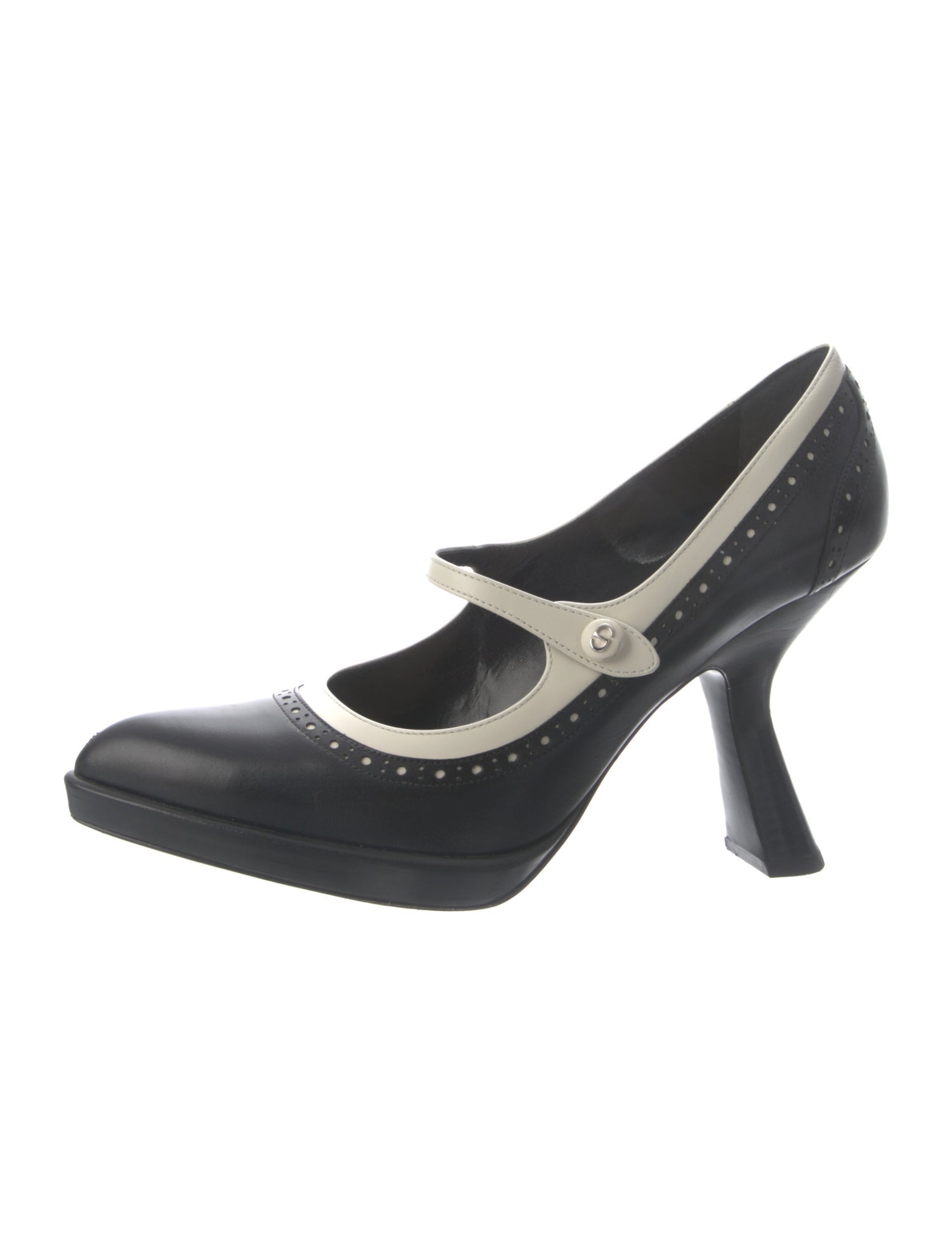 Christian Dior Leather Lasercut Accents Pumps