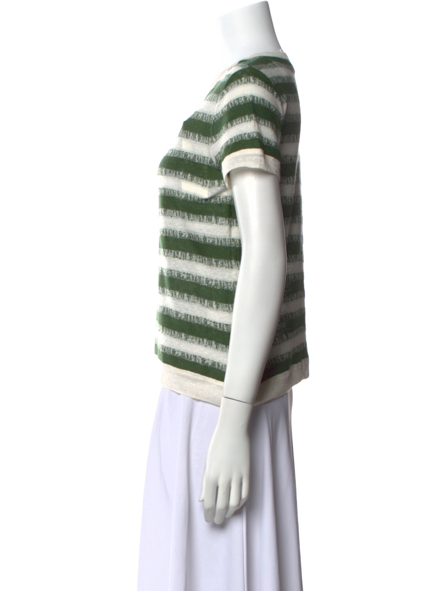 Christian Dior Linen Striped T-Shirt