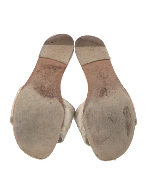 Christian Dior Canvas Printed Slides