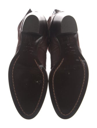 Christian Dior Suede Lace-Up Boots