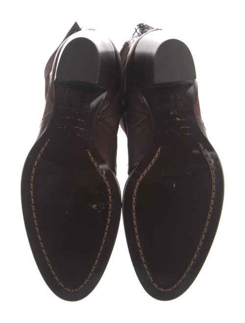 Christian Dior Suede Lace-Up Boots