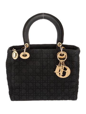 Christian Dior Handle Bags Cannage Lady Small Vintage